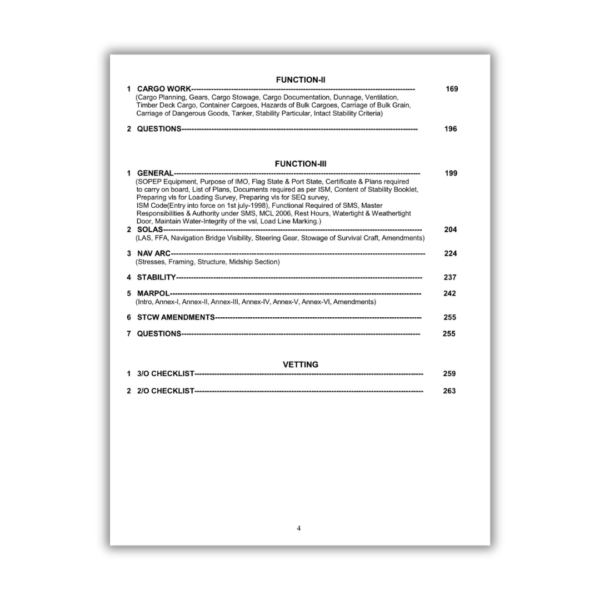 2ND MATE FG (All in one book) | Helpful in clearing 2ND Mates Oral & Job Interviews | Covers Function-1,2,3 & MMD Oral Questions by Awanish Chauhan - Image 4