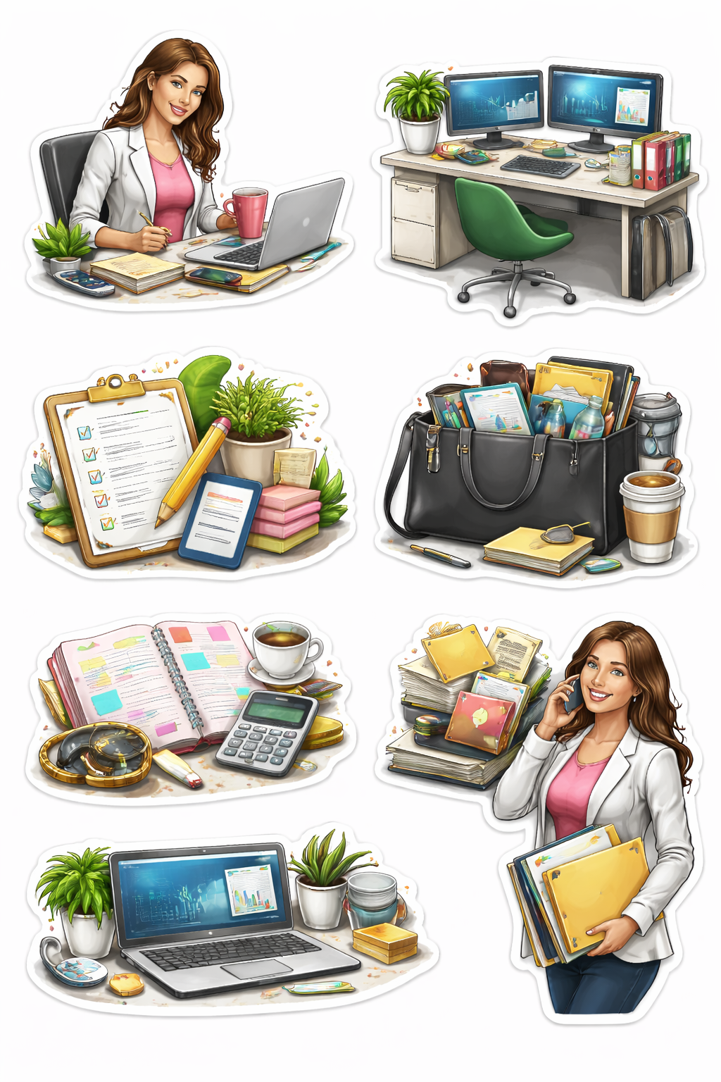 Ambition Work Stickers