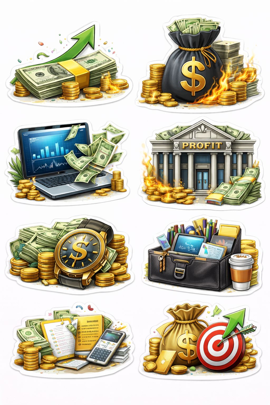 Productivity Power Stickers