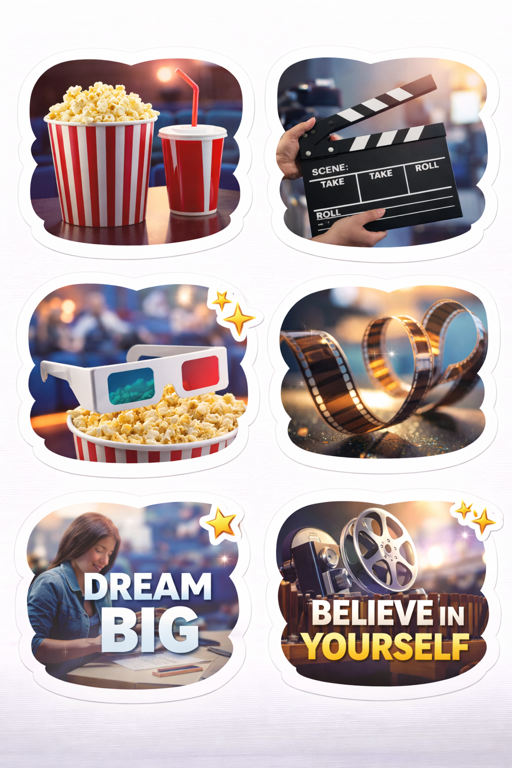 Silver Screen Stickers